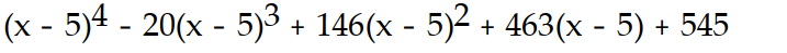 <strong>Find the Taylor series generated by f at x = a. -f(x) = - 4 + 3x + 5, a = 5</strong> A) B) C) D)