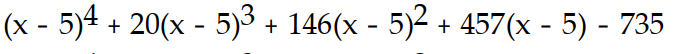 <strong>Find the Taylor series generated by f at x = a. -f(x) = - 4 + 3x + 5, a = 5</strong> A) B) C) D)