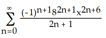 <strong>Use power series operations to find the Taylor series at x = 0 for the given function. -f(x) = ( 8x)</strong> A) B) C) D)