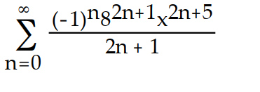 <strong>Use power series operations to find the Taylor series at x = 0 for the given function. -f(x) = ( 8x)</strong> A) B) C) D)