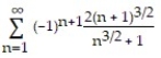 Determine convergence or divergence of the alternating series. -