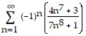 Determine if the series converges absolutely, converges, or diverges. -