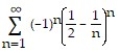 Determine if the series converges absolutely, converges, or diverges. -
