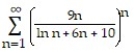 Use the root test to determine if the series converges or diverges. - 
