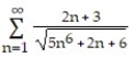 Determine convergence or divergence of the series. - 
