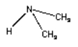 Draw the product of the condensation reaction between dimethylamine (HN(CH<sub>3</sub>)<sub>2</sub>) and formic acid (H-C=O)-OH) H-(C= O)-OH H-N-(CH<sub>3</sub>)<sub>2</sub>