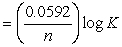 What is the correct description, in line notation, for an electrochemical cell comprised of only Ag wire, AgNO<sub>3</sub> electrolyte solution, and a salt bridge having \Delta G = -2 kJ?If needed, use the following equation: \Delta G° = -nFE°, E° , E = E? - , moles e<sup>-</sup> = (If needed, refer to Table 17-1 in the text )