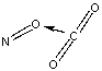 <strong>Which of the following sketches shows the proper orientation of molecules for CO<sub>2</sub> reacting with NO to make NO<sub>2</sub> and CO?</strong> A) B) C) D) E)