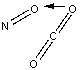 <strong>Which of the following sketches shows the proper orientation of molecules for CO<sub>2</sub> reacting with NO to make NO<sub>2</sub> and CO?</strong> A) B) C) D) E)