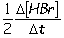 <strong>Consider the aqueous phase reaction between hydrogen gas and liquid bromine:H<sub>2</sub>(g) + Br<sub>2</sub>(g) \rarr 2HBr(g)Which of the following expressions accurately express the rate of the above reaction? I. Reaction rate = II. Reaction rate = III. Reaction rate = IV. Reaction rate = </strong> A) I and III B) I and II C) II and IV D) III and IV E) I only