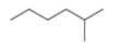 <strong>What is the correct name for the line structure shown below? </strong> A) 2-methylhexane B) 2-methylheptane C) 5-methylhexane D) 1,1-dimethylpentane E) 2-butylpropane