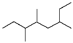 <strong>The IUPAC name for is</strong> A) 6-ethyl-3,4-dimethylheptane. B) 2-ethyl-4,5-dimethylheptane. C) 3,4,6-trimethyloctane. D) 3,5,6-trimethyloctane. E) 2-(1-methylpropyl)-4-methylhexane.