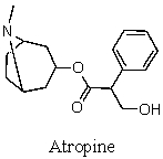<strong>Drawn below is Atropine, found in Atropa belladonna, sometimes used in dilating pupils during an eye exam. Which of the following functional groups is NOT in atropine? </strong> A) amine B) ester C) alcohol D) benzene ring E) ketone