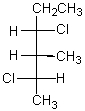 <strong> is properly named</strong> A) (3R,4S,5R)- 3,5-Dichloro-4-methylhexane. B) (2S,3S,4S)- 2,4-Dichloro-3-methylhexane. C) (2S,3R,4R)- 2,4-Dichloro-3-methylhexane. D) (2S,3R,4S)-2,4-Dichloro-3-methylhexane. E) (2S,3S,4R)- 2,4-Dichloro-3-methylhexane.