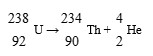 Find the energy in MeV released in the reaction: Mass of <sup>238</sup>U = 238.050786 u Mass of <sup>234</sup>Th = 234.043583 u Mass of <sup>4</sup>He = 4.002603 u