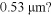 A lens is coated with material of index of refraction 1.38. What thickness of coating should be used to give maximum transmission at a wavelength of  <div style=padding-top: 35px> 