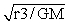 To test his gravitational theory, Newton calculated the period of the moon around the Earth to see if he got the observed 27.3 days. Section 7.6 derived T = 2π . How could Newton calculate T when he didn't know the value of G or of M?