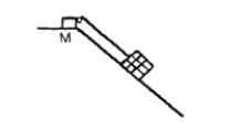 A rope, tied between a motor and a crate, can pull the crate up a hill of ice (assume no friction) Figure 4-6 The free-body diagram of the crate should contain how many force(s)? Identify them.
