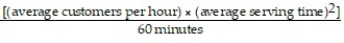 <strong>For a fast-food restaurant, the average waiting time might be formulated as:</strong> A) B) C) D)