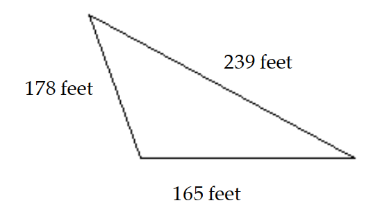 Find the perimeter of the figure. -Joe wants to frame his garden with pine lumber. How many feet of lumber will he need?