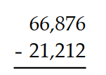 Subtract. - 