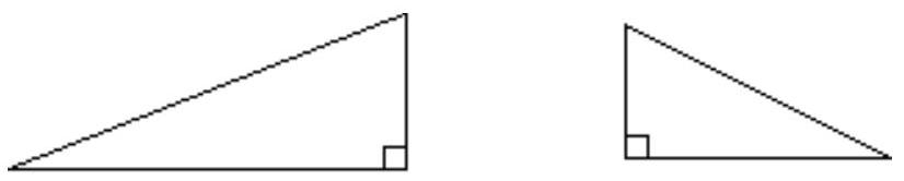 For the pair of similar triangles, find the length of the indicated side. - In the left triangle, the hypotenuse has length 10 , and the longer leg has length 8 . In the right triangle, the hypotenuse has length 5 , the longer leg has length 4 , and the shorter leg has length 3 . Find the length, x , of the shorter leg of the left triangle.