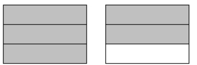 <strong>What part of the object or set of objects is shaded? - </strong> A) \frac{1}{5} B) \frac{5}{3} C) \frac{5}{6} D) \frac{5}{1}