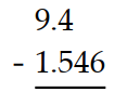 Subtract. - 