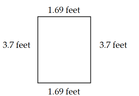 Find the perimeter of the figure below.  