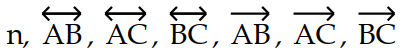 <strong>Solve the problem. -Name the line in seven different ways. </strong> A) B) C) D)