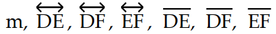 <strong>Solve the problem. -Name the line in seven different ways. </strong> A) B) C) D)