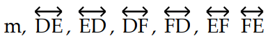 <strong>Solve the problem. -Name the line in seven different ways. </strong> A) B) C) D)
