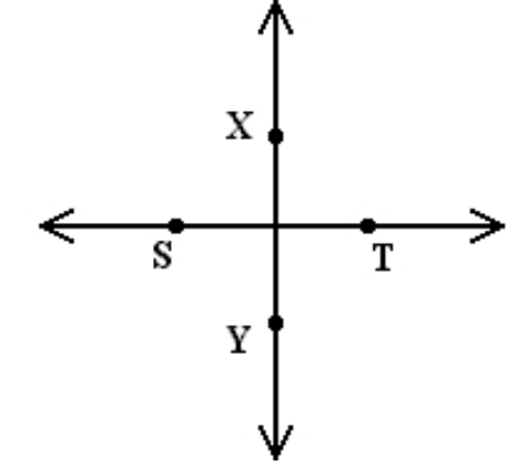 Determine whether the lines are perpendicular. Use a protractor. -
