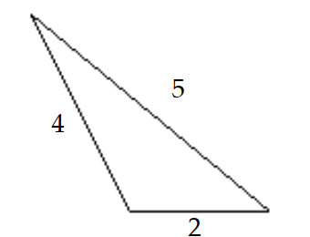 <strong>Classify the triangle as equilateral, isosceles, or scalene. Then classify it as right, obtuse, or acute. - </strong> A) Isosceles; acute B) Scalene; acute C) Isosceles; obtuse D) Scalene; obtuse