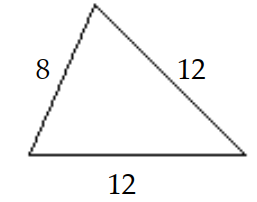 <strong>Classify the triangle as equilateral, isosceles, or scalene. Then classify it as right, obtuse, or acute. - </strong> A) Equilateral; right B) Isosceles; acute C) Equilateral; acute D) Isosceles; right