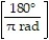 <strong>The formula to convert degrees to radians is:</strong> A) radians = × degrees. B) degrees = × radians. C) 180° = ? radians. D) all of these.