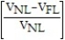 <strong>The formula for load regulation is:</strong> A) × 100% B) × 100%. C) × 100% D) × 100%