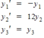 Solve the system of first-order linear differential equations given below.