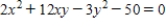 Use the Principal Axes Theorem to perform a rotation of axes to eliminate the xy-term in the quadratic equation . Identify the resulting rotated conic and give its equation in the new coordinate system.