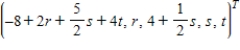 <strong>The linear transformation    is defined by   , where   Find the preimage of   .</strong> A)    , where r, s, t are real numbers B)    , where r, s, t are real numbers C)    , where r, s, t are real numbers D)    , where r, s, t are real numbers E)    , where r, s, t are real numbers <div style=padding-top: 35px> 