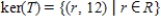 <strong>Find the kernel of the linear transformation   , defined by   .</strong> A)    B)    C)    D)    E)    <div style=padding-top: 35px> 