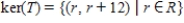 <strong>Find the kernel of the linear transformation   , defined by   .</strong> A)    B)    C)    D)    E)    <div style=padding-top: 35px> 