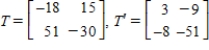 <strong>Find the standard matrices for   and   where   ,   and   ,   .</strong> A)    B)    C)    D)    E)    <div style=padding-top: 35px> 