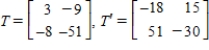 <strong>Find the standard matrices for   and   where   ,   and   ,   .</strong> A)    B)    C)    D)    E)    <div style=padding-top: 35px> 