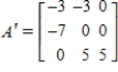 <strong>Find the matrix A' for T relative to the basis   .   ,   </strong> A)   B)    C)    D)    E)    <div style=padding-top: 35px> 