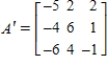 <strong>Find the matrix A' for T relative to the basis   .   ,   </strong> A)   B)    C)    D)    E)    <div style=padding-top: 35px> 