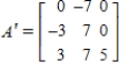 <strong>Find the matrix A' for T relative to the basis   .   ,   </strong> A)   B)    C)    D)    E)    <div style=padding-top: 35px> 
