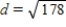<strong>Find the distance d between u=   and v=   .</strong> A)    B)    C)   D)   E)    <div style=padding-top: 35px> 