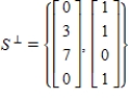 <strong>Which of the following is a description of the orthogonal complement of   </strong> A)    B)    C)    D)   E)   <div style=padding-top: 35px> 