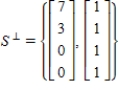 <strong>Which of the following is a description of the orthogonal complement of   </strong> A)    B)    C)    D)   E)   <div style=padding-top: 35px> 